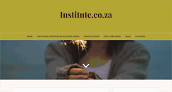 Desktop Screenshot of institute.co.za