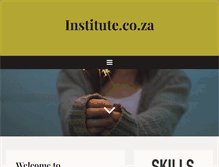 Tablet Screenshot of institute.co.za